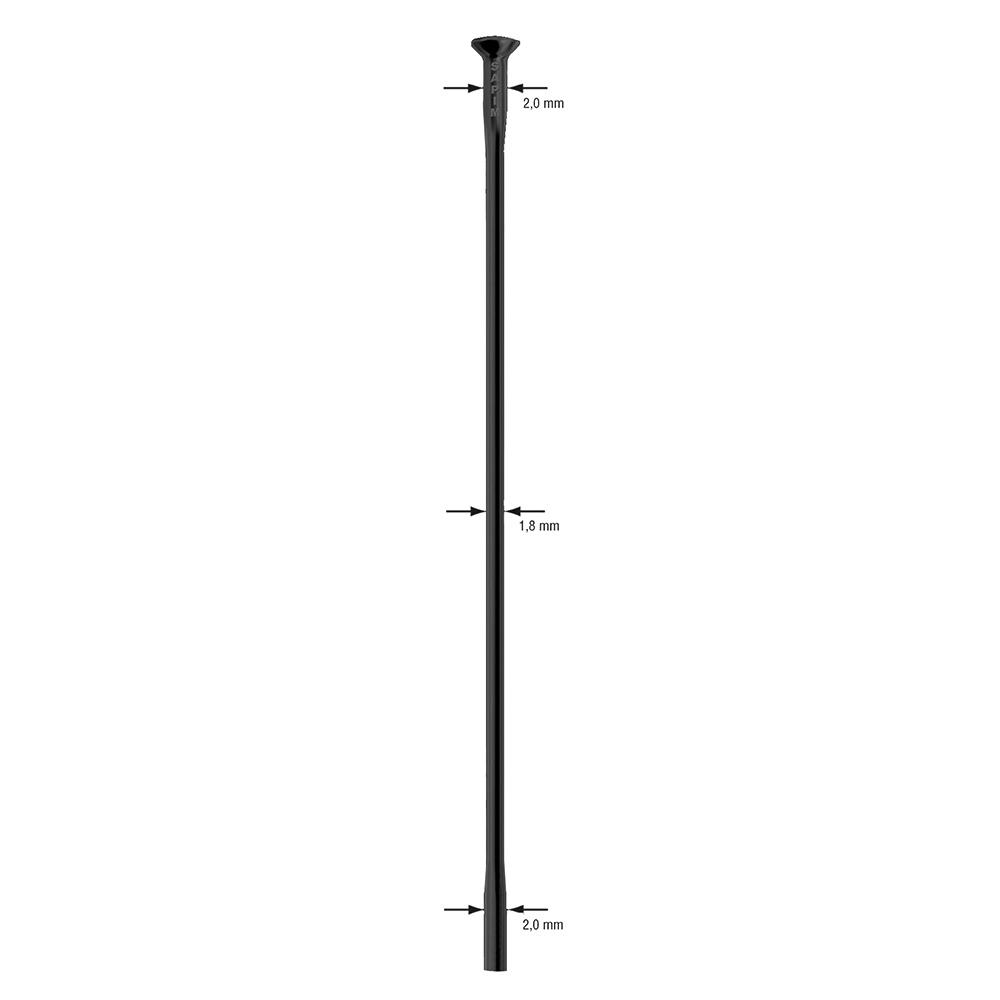 Sapim Race Straight Pull Black 242mm-310mm