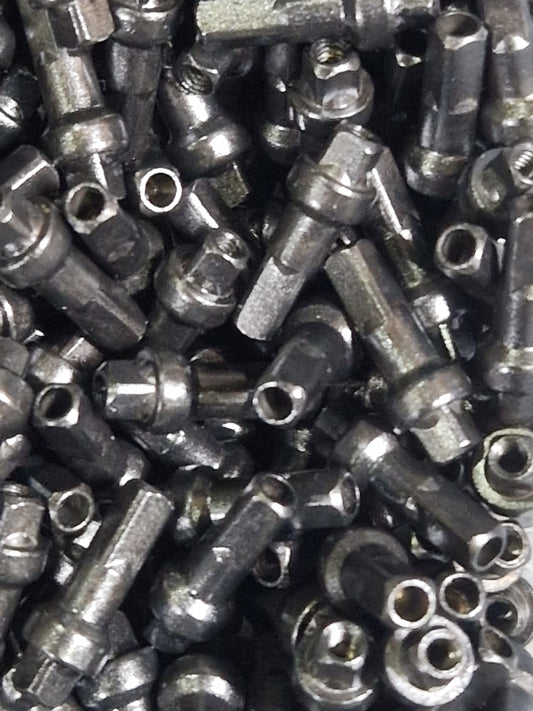 Black Brass 14mm Alpina Double Square nipples